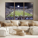 Brigham Young University Cougars Football Print Canvas - by MyGreatCanvas | Canvas Wall Art Prints | Photo Prints & Wall Decor