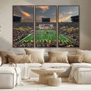 University of Michigan Wolverines Print Canvas, Football