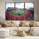 Cincinnati Bearcats Football Team Print - Nippert Stadium Wall Art Canvas Print