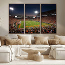 Clemson University Tigers Art Print, Football Team Print -