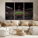 Framed Texas Tech Red Raiders Stadium Canvas, Texas Tech Red