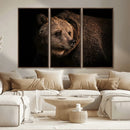 Wild Grizzly 399 Bear Canvas Wall Art Print, Bear Animal by MyGreatCanvas | Canvas Wall Art Prints | Photo Prints & Wall Decor