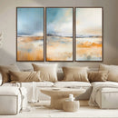 Abstract Landscape Wall Art Canvas Print - Warm Tones of