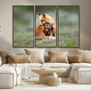 Heartwarming Fox and Baby Cub Wall Art | Ready to Hang by MyGreatCanvas | Canvas Wall Art Prints | Photo Prints & Wall Decor