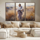 Jesus the Good Shepherd Wall Art Canvas Print - Lost Lamb