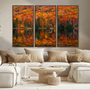 Fall Foliage Wall Art - Autumn Reflection Canvas Print, by MyGreatCanvas | Canvas Wall Art Prints | Photo Prints & Wall Decor