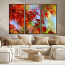 Red Leaves Autumn Forest Wall Art Canvas, Red Leaves Autumn by MyGreatCanvas | Canvas Wall Art Prints | Photo Prints & Wall Decor