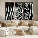 Zebra Wall Art – Zebra Close Up Wall Art – Framed Black by MyGreatCanvas | Canvas Wall Art Prints | Photo Prints & Wall Decor
