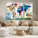 World Map Canvas Print – Framed Travel Map Wall Art for by MyGreatCanvas | Canvas Wall Art Prints | Photo Prints & Wall Decor