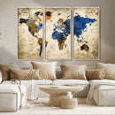 World Map Canvas Print – Detailed Map of the World Wall Art by MyGreatCanvas | Canvas Wall Art Prints | Photo Prints & Wall Decor