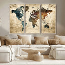World Map Canvas Print – Detailed Map of the World Wall Art by MyGreatCanvas | Canvas Wall Art Prints | Photo Prints & Wall Decor