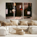 Red Wine and Bottle Canvas Print by MyGreatCanvas | Canvas Wall Art Prints | Photo Prints & Wall Decor