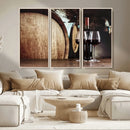 Wine and Barrel Wall Art Canvas Print by MyGreatCanvas | Canvas Wall Art Prints | Photo Prints & Wall Decor