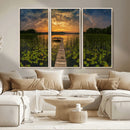 Lake and Flower Wall Art Canvas Print by MyGreatCanvas | Canvas Wall Art Prints | Photo Prints & Wall Decor