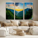 Green Forest Wall Art Canvas Print