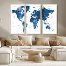 World Map Canvas Print – Framed Detailed Map of the World by MyGreatCanvas | Canvas Wall Art Prints | Photo Prints & Wall Decor