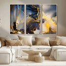 Large Abstract Wall Art Print - Gold and Blue Abstract by MyGreatCanvas | Canvas Wall Art Prints | Photo Prints & Wall Decor