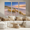 Sunrise On The Beach Wall Art Canvas Print