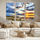 Sunset On The Ocean Wall Art Canvas Print by MyGreatCanvas | Canvas Wall Art Prints | Photo Prints & Wall Decor