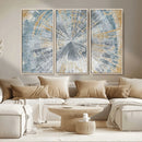 Radiant Abstract Wood Rings Canvas Art – Modern Triptych by MyGreatCanvas | Canvas Wall Art Prints | Photo Prints & Wall Decor