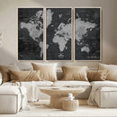 World Map Canvas Print – Detailed Map of the World Wall Art