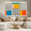 Canvas Print Wall Art Abstract Illustrs Art Boho, Framed