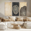 Tree Rings Canvas Wall Art Print – Minimalist Natural
