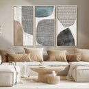 Canvas Print Wall Art Abstract Art Boho, Framed Boho Decor