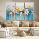 Abstract Flower Wall Art Canvas Print