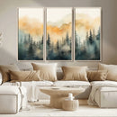 Abstract Forest Print - Mountain Wall Art | Autumn Landscape