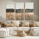Abstract Wildflower Art Field Landscape Oil Painting Print,