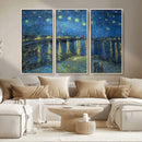 Vincent van Gogh Starry Night over the Rhone Abstract Wall
