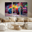 Abstract Graffiti Barbell Canvas Wall Art – Urban Fitness