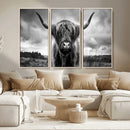Scottish Cow Wall Art Canvas Print | Longhorn Wall Art | by MyGreatCanvas | Canvas Wall Art Prints | Photo Prints & Wall Decor