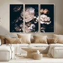 Pink Peonies Flowers Large Canvas Art Print