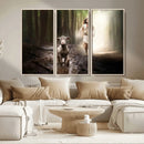 Jesus Canvas Wall Art - Jesus Running After Lost Lamb, by MyGreatCanvas | Canvas Wall Art Prints | Photo Prints & Wall Decor