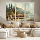 Abstract Acadia National Park Wall Art Canvas Print -