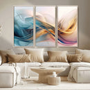 Abstract Flowing Colors Wall Art Canvas Print