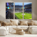 Tottenham Hotspur Stadium Canvas Print, Match Day Triple
