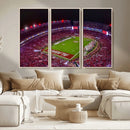 Bryant-Denny Stadium Night Game Triple Canvas Wall Art - by MyGreatCanvas | Canvas Wall Art Prints | Photo Prints & Wall Decor