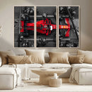 Ferrari Pit Stop Canvas Wall Art – Precision and Speed