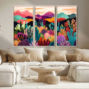 Abstract Kusama Print - Landscape Canvas Wall Art Print -