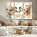 Abstract Watercolor Chickadee Bird Canvas Wall Art Print - by MyGreatCanvas | Canvas Wall Art Prints | Photo Prints & Wall Decor