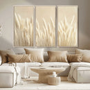 Grass Wall Art Print - Elegant Neutral Decor for Living