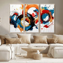 Abstract Wall Art, Rings Wall Art Canvas Print