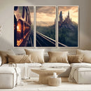 Harry Castle Wall Art Canvas Print, Wizard School Wall Art