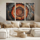 Wood Grain Canvas Wall Art - Framed Abstract Tree Ring