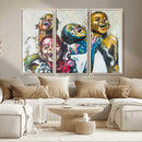 Shai Yossef Style Canvas Art - Joyful African Black Kids
