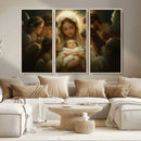 Mary Jesus Canvas Wall Art Print - Madonna and Child with