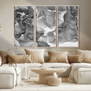 Black White Abstract Canvas Wall Art - Fluid Ink Artwork - by MyGreatCanvas | Canvas Wall Art Prints | Photo Prints & Wall Decor